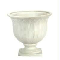 Stone-Finished Leaf Pot