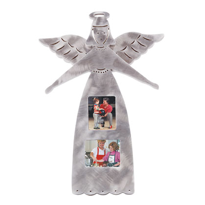 Alum. Finish Wood Angel Frame