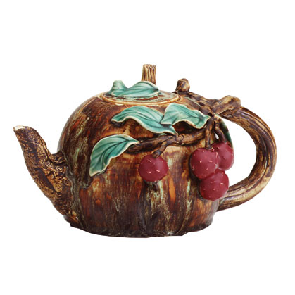 Ceramic Grapes & Vine Teapot