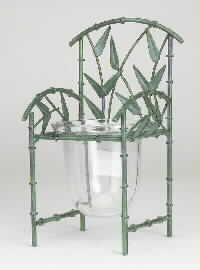 Metal Bamboo Style Plant Chair