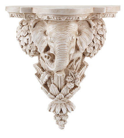 Elephant Sculpture Wall Shelf