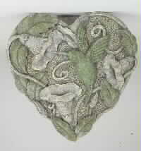 Heart Shaped Hummingbird Garden Plaque