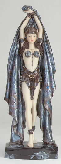 Art Deco Lady With Shawl