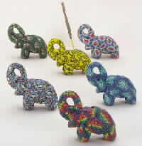 Fimo Elephant Incense Holders