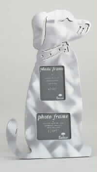 Aluminum Wood Dog Photo Frame
