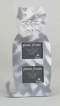 Aluminum Wood Cat Photo Frame