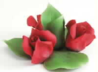 Porcelain Rose Trio Candleholder