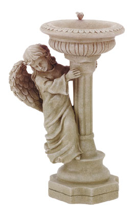 Angel w/Bird Feeder/Bath