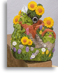 Musical Frogs Water Fountain