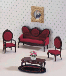 4 pc Mini Victorian Livingroom